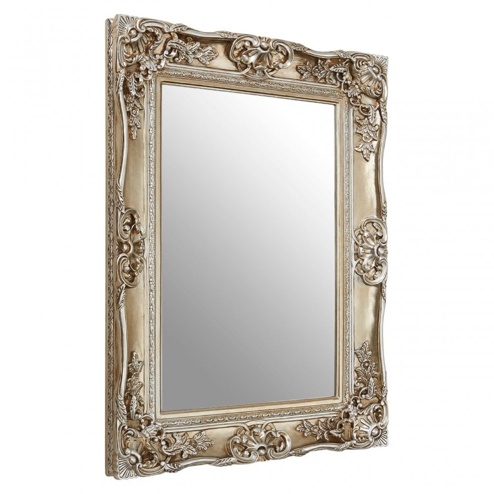 Ornate Metallic Foliage Wall Mirror, Mirrored Glass, Gold