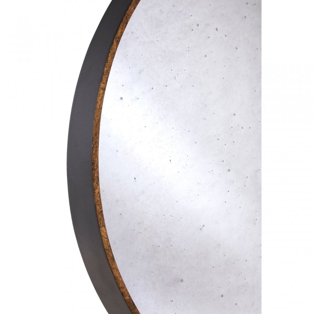 Colton Rustic Circle Hanging Wall Mirror