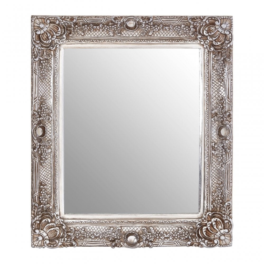 LaMon LaMon Marseille Champagne Wall Mirror, Fibreglass, Mirrored Glass, Silver