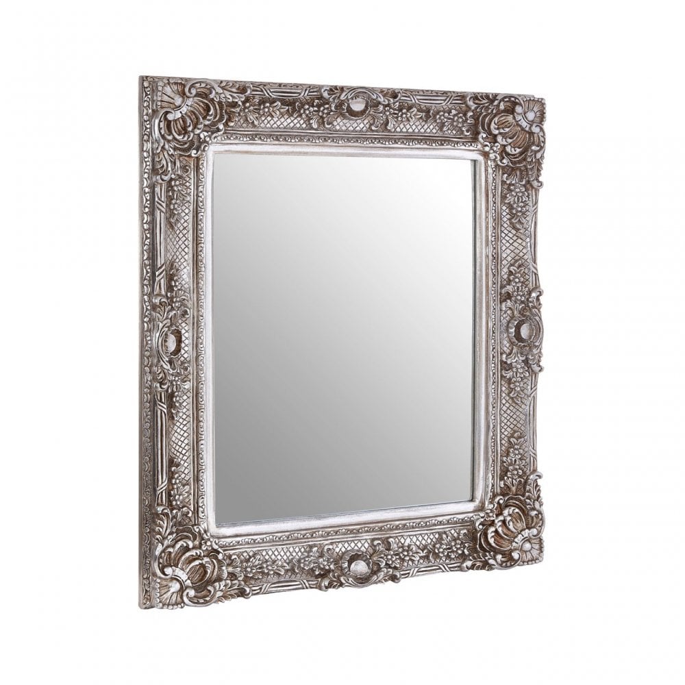 LaMon LaMon Marseille Champagne Wall Mirror, Fibreglass, Mirrored Glass, Silver