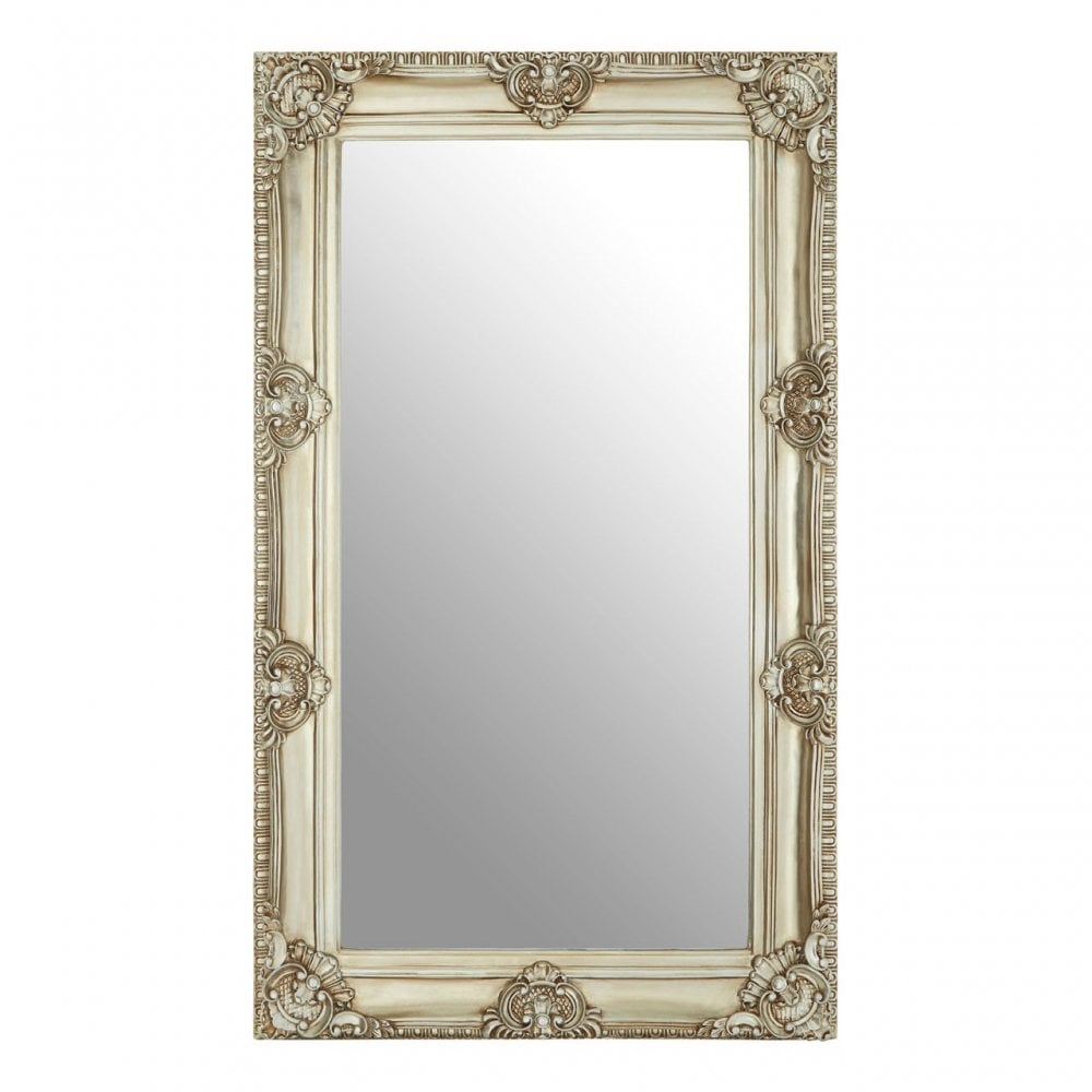 LaMon LaMon Marseille Champagne Bead / Reel Wall Mirror, Fibreglass, Mirrored Glass, Silver