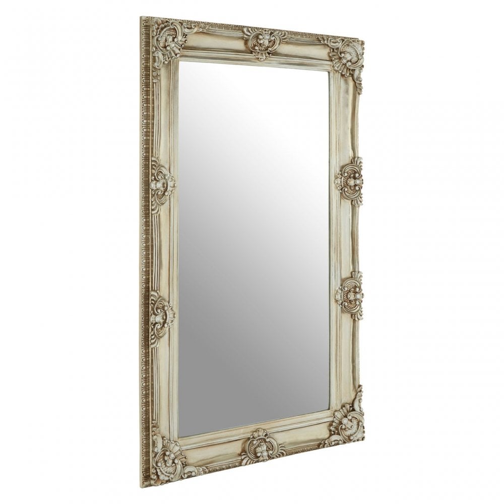 LaMon LaMon Marseille Champagne Bead / Reel Wall Mirror, Fibreglass, Mirrored Glass, Silver