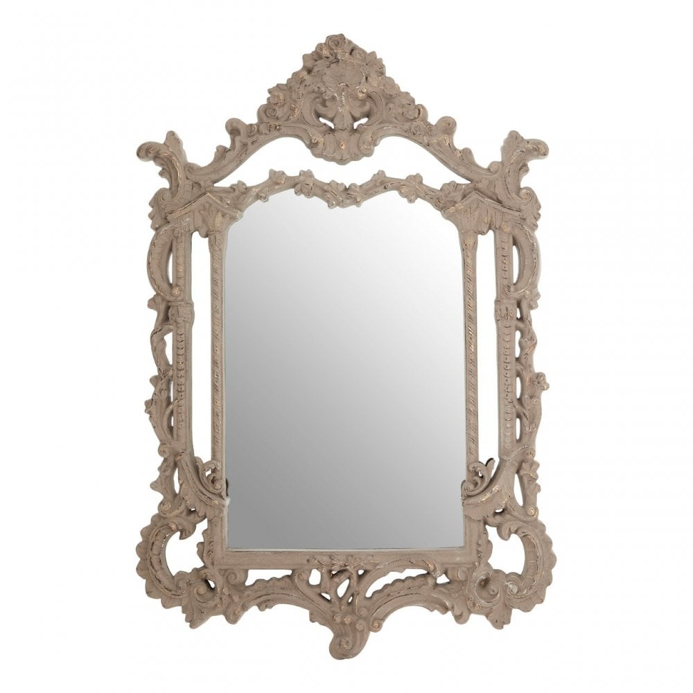 Vasari Wall Mirror, Mirrored Glass, Grey