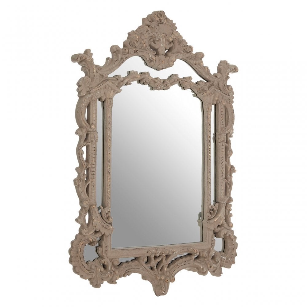 Vasari Wall Mirror, Mirrored Glass, Grey