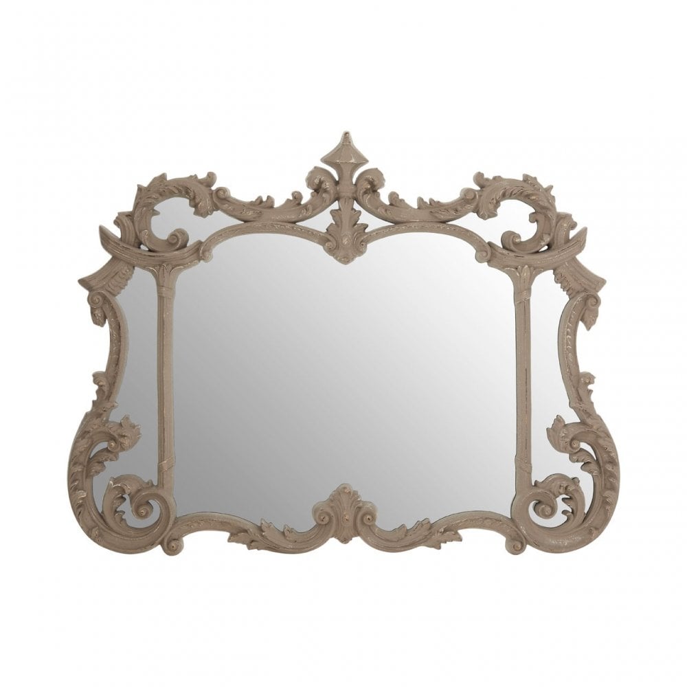 Haniel Wall Mirror, Mirrored Glass, Grey