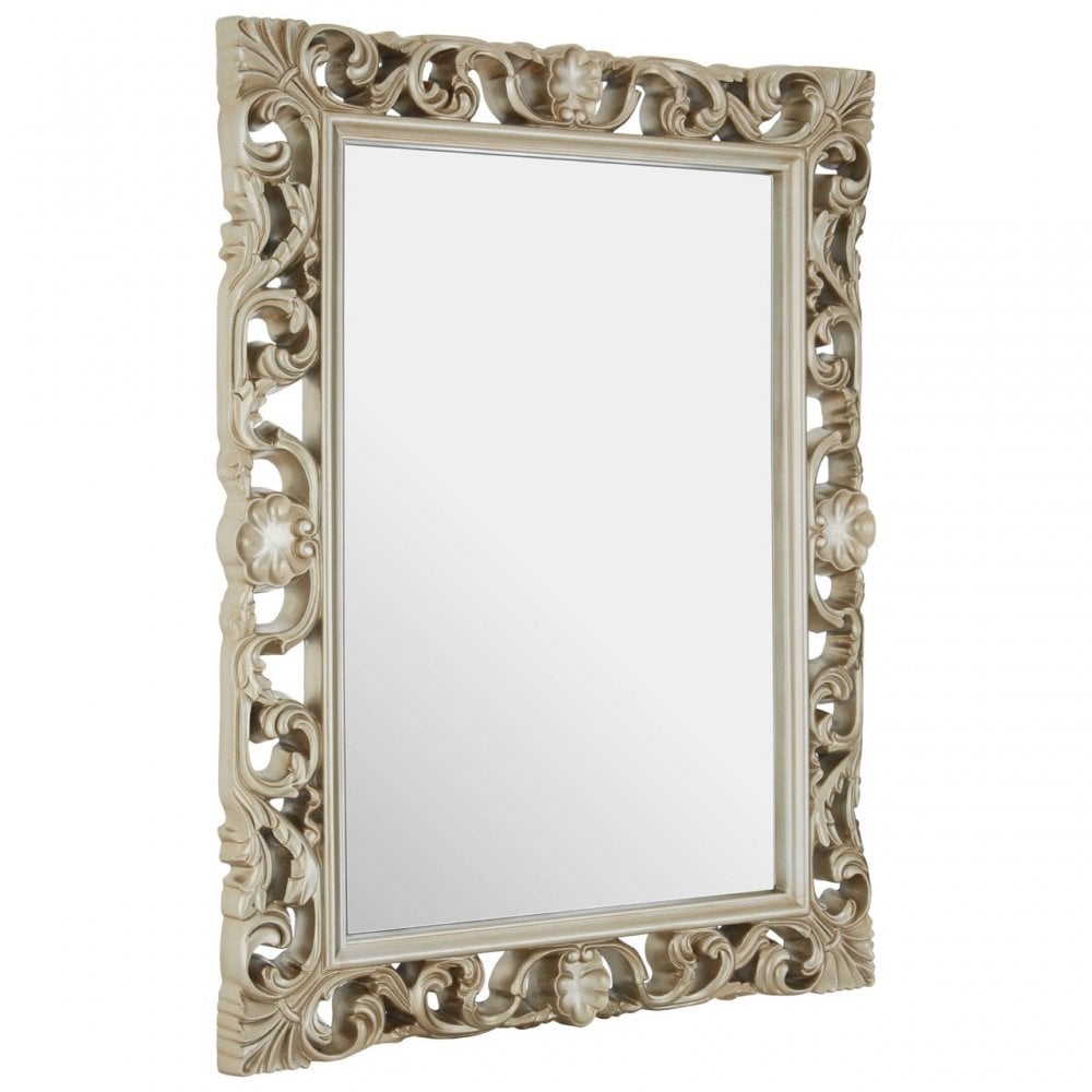 Satu Wall Mirror, Mirrored Glass, Gold