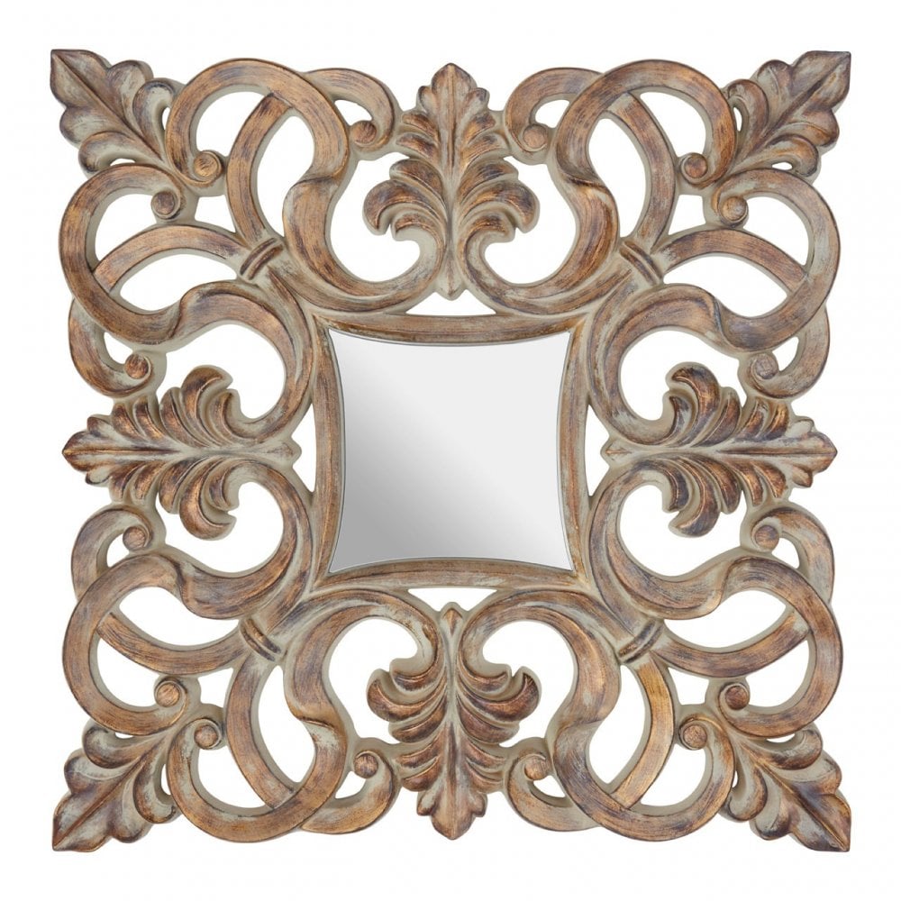 Sena Wall Mirror, Mirrored Glass