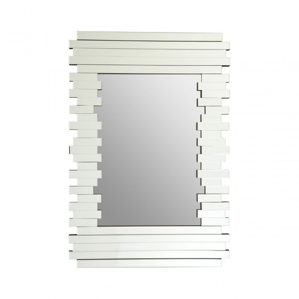 Rectangle Wall Mirror, Wood, Mirrored Glass