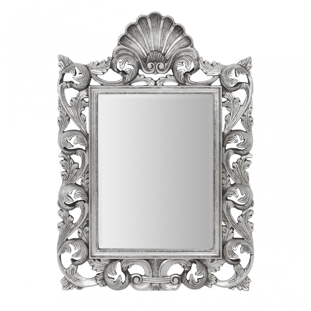 Corelli Wall Mirror, Glass, Silver