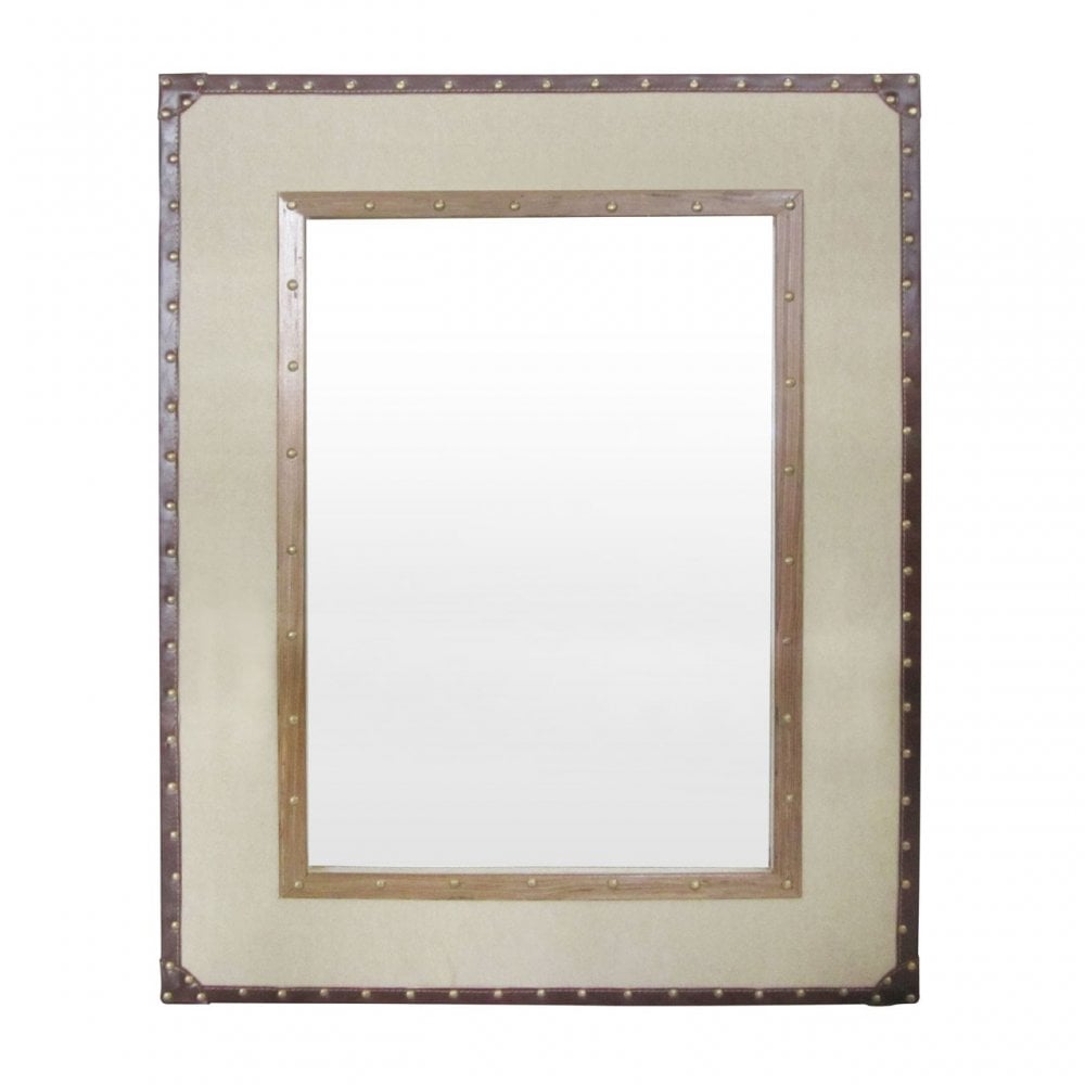 Mirror, Cotton, Particle Board, Natural