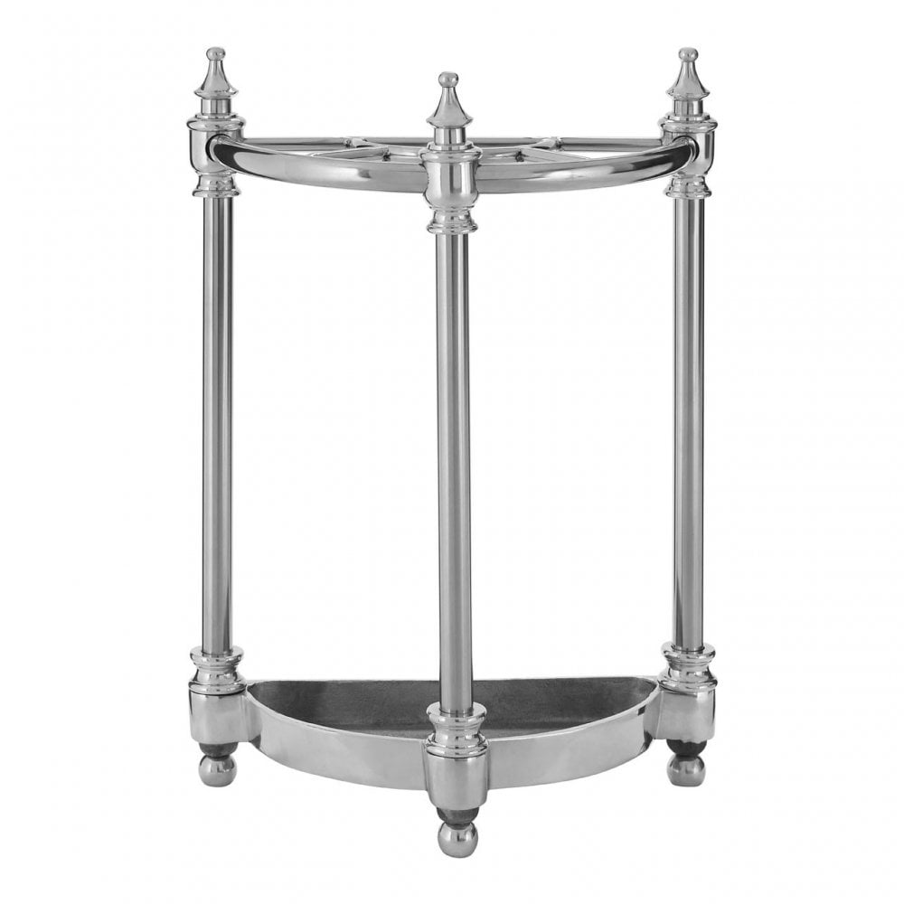 Half Circle Umbrella Stand, Aluminium, Silver