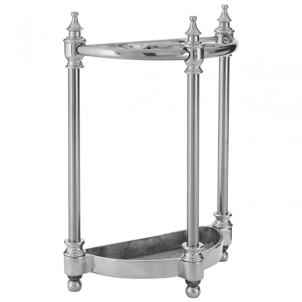 Half Circle Umbrella Stand, Aluminium, Silver