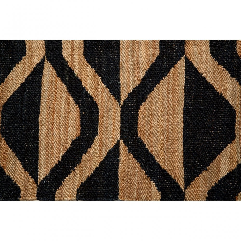 Stitch Small Hemp Rug, Jute, Brown