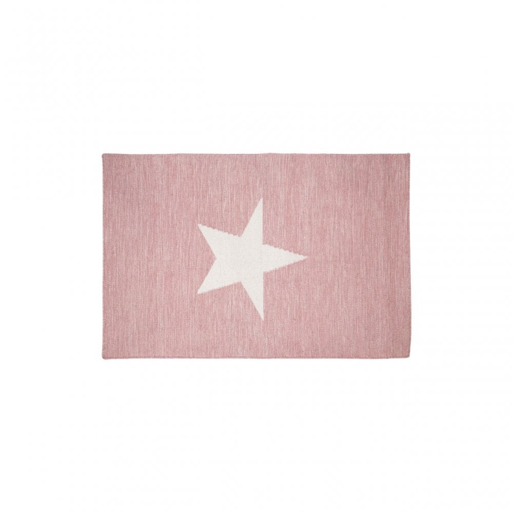 Star Rug, Cotton / Wool 20 / 80, Pink