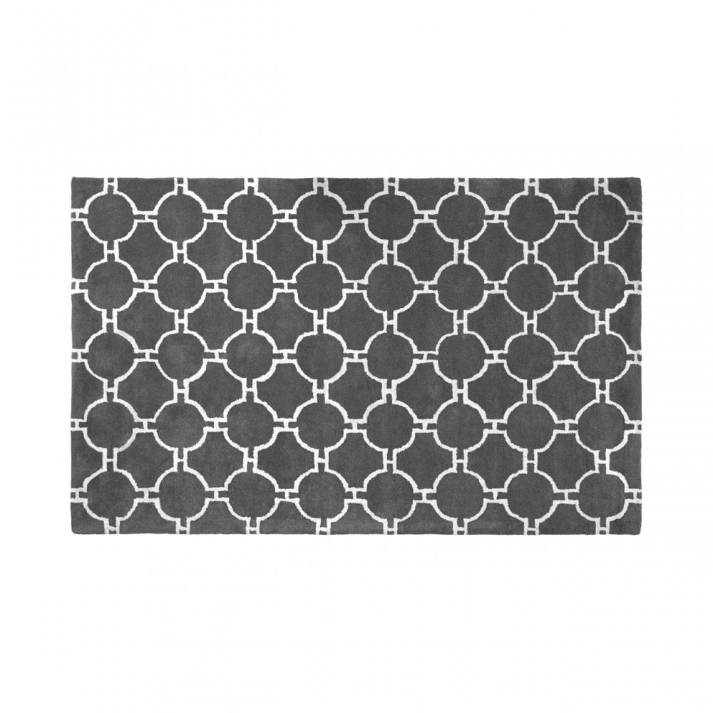 Tuskin Rug, Cotton / Wool 20 / 80, Grey