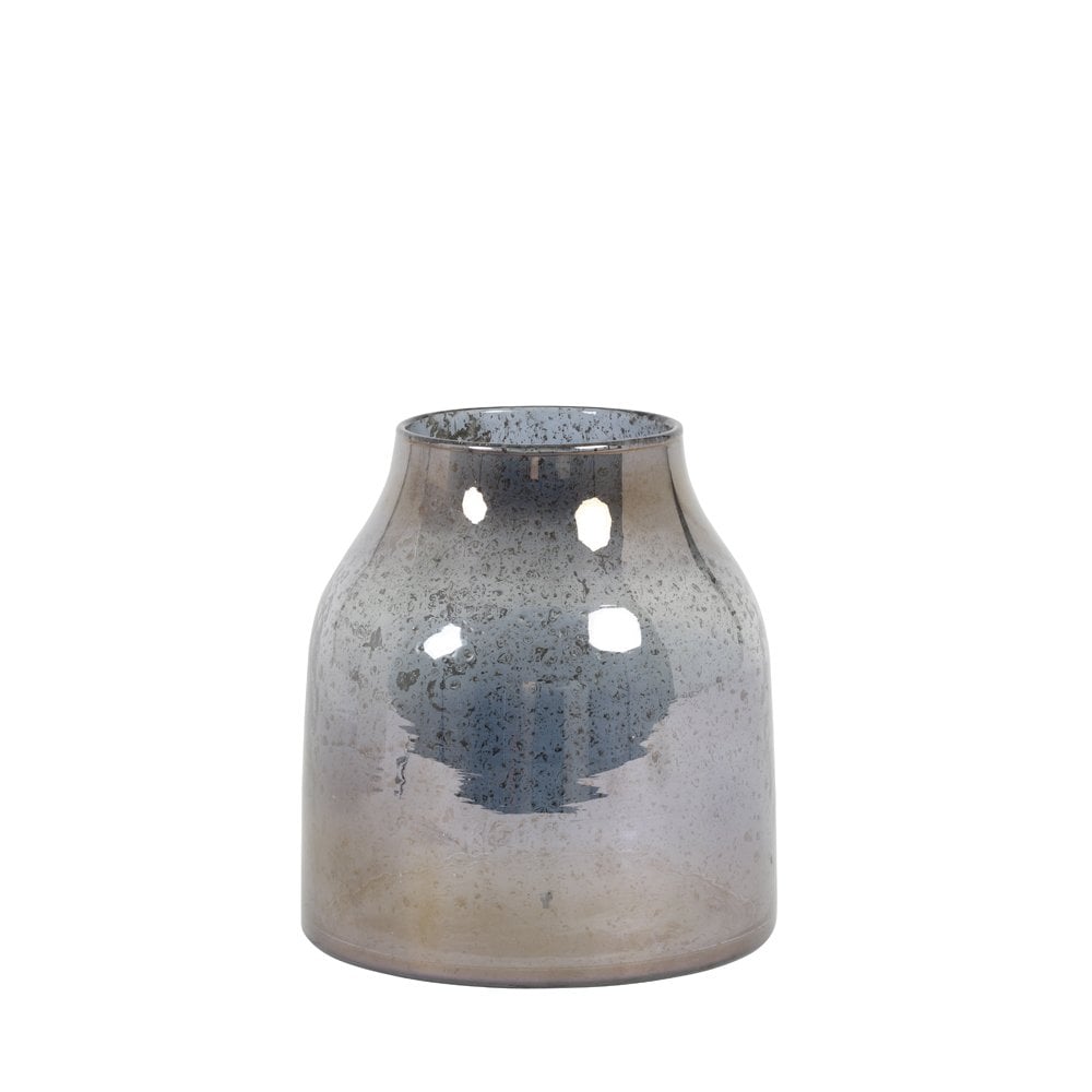 Vase 18x21cm - Sonala Glass Stone Finish Blue