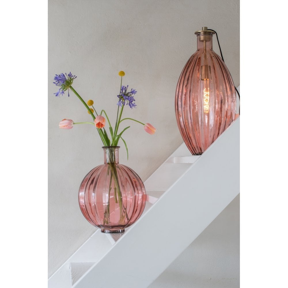 Vase 33x42cm - Palloci Glass Pink
