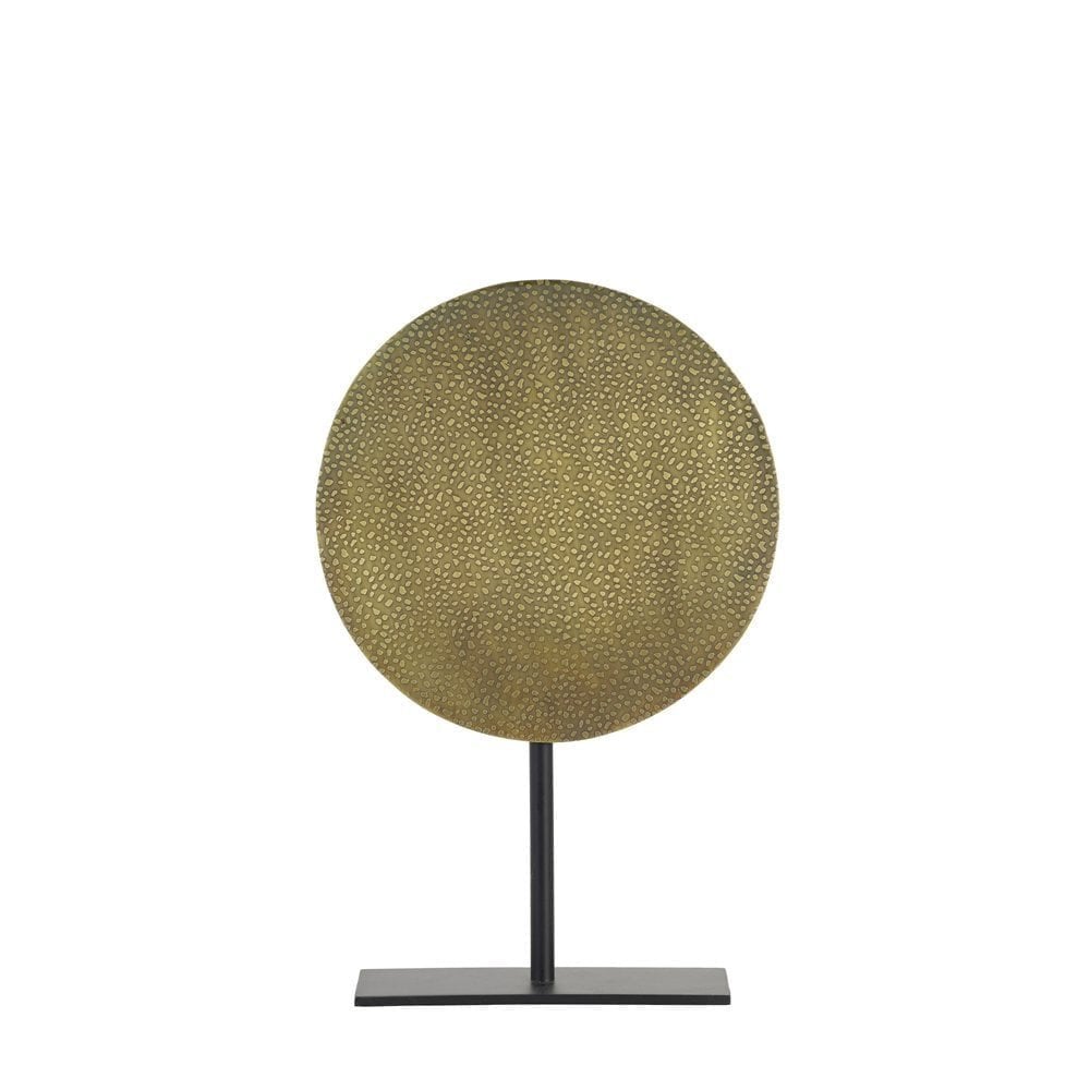 Ornament On Base 25x38cm Dasim Ant Bronze Dots-Matt Black