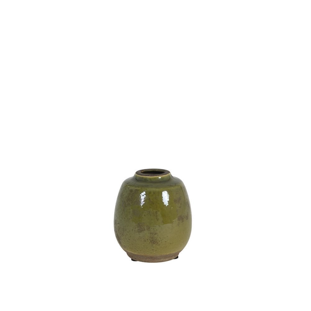 Vase Deco 13x14cm - Sinabung Ceramics Green