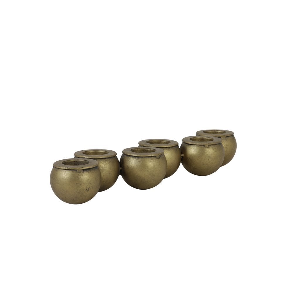 Tea Light Holder 12x43x6.5cm Vesta Antique Bronze