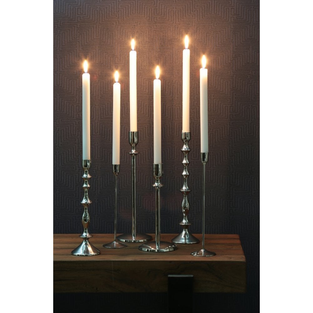 Candle Holder 7.5x25.5cm Serla Nickel