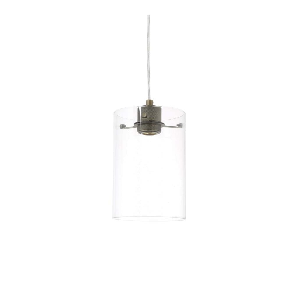 Hanging Pendant Lamp D15x22cm Vancouver Ant. Bronze Glass