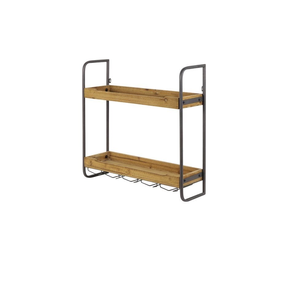 Wall Rack 2 Layers 73x20x69cm Sucre Wood