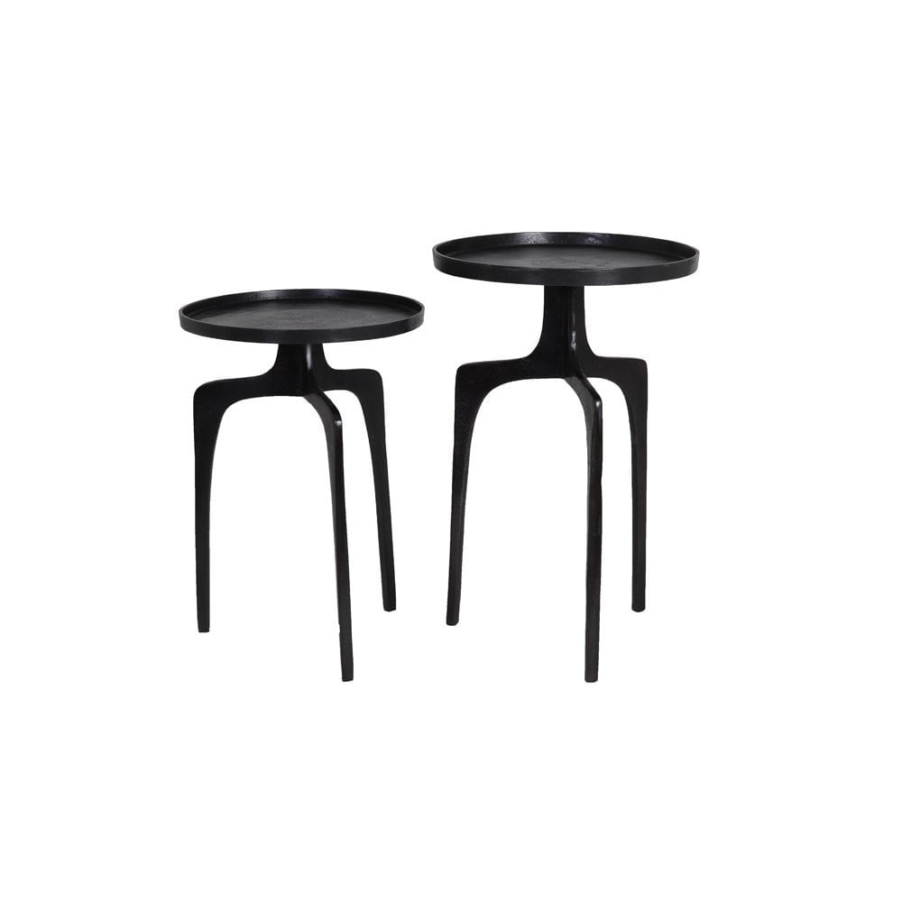 Dual Side Tables Pano Bronze Set of 2 (41x63cm)