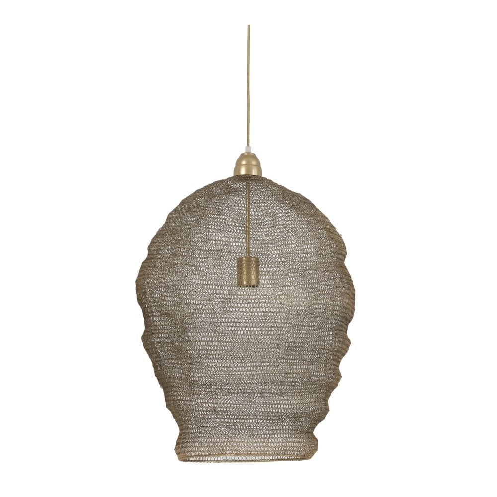 Nordic Wire Mesh Hanging Pendant Lamp Pendant. 45x60cm. Nikki Wire Antique Bronze