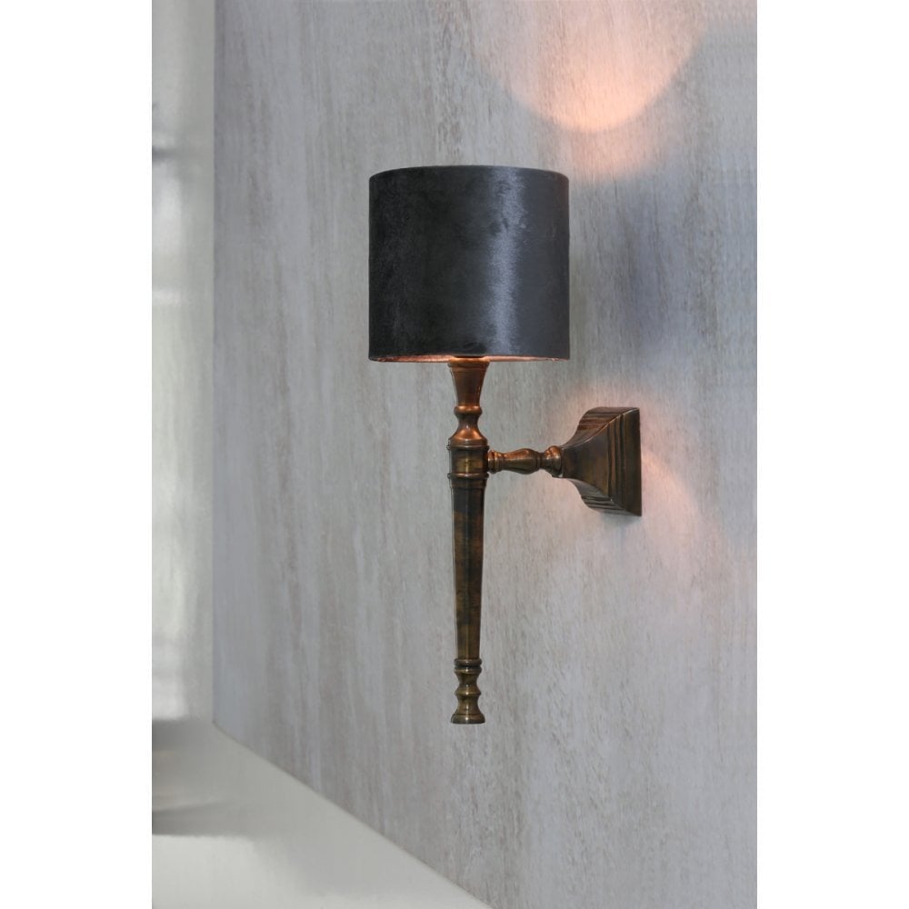 Wall Lamp 15.5x9x35.5cm Delhi Antique Brass