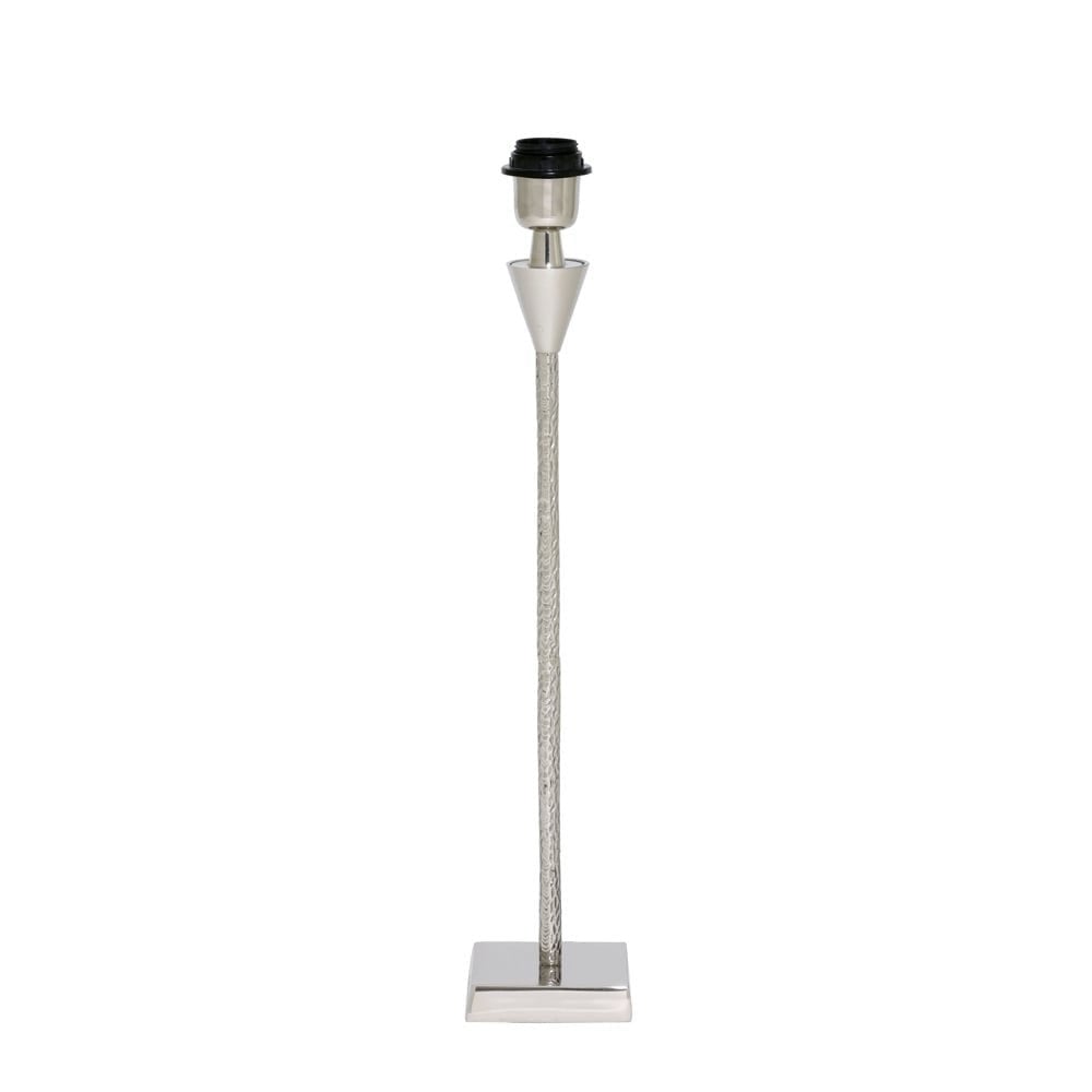 Lamp Base 10.5x10.5x55cm Granulo Nickel