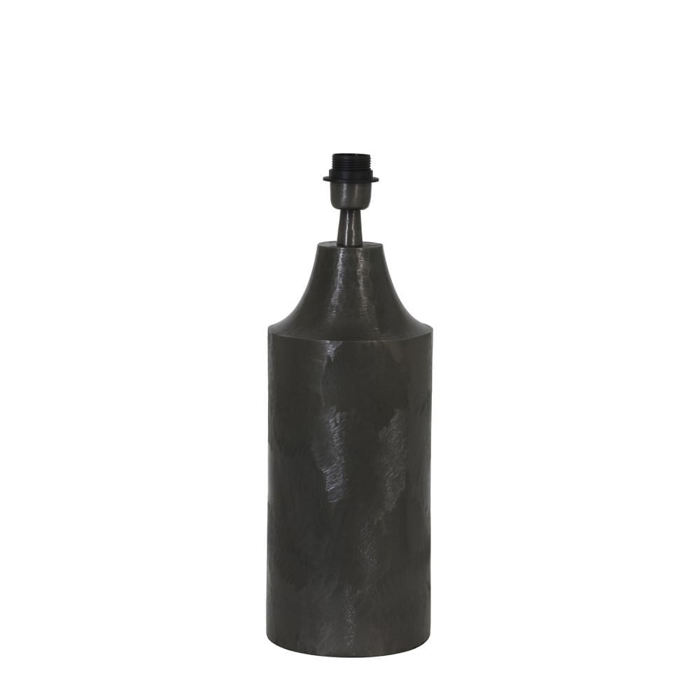 Lamp Base 17x50cm Lundey Raw Lead Antique