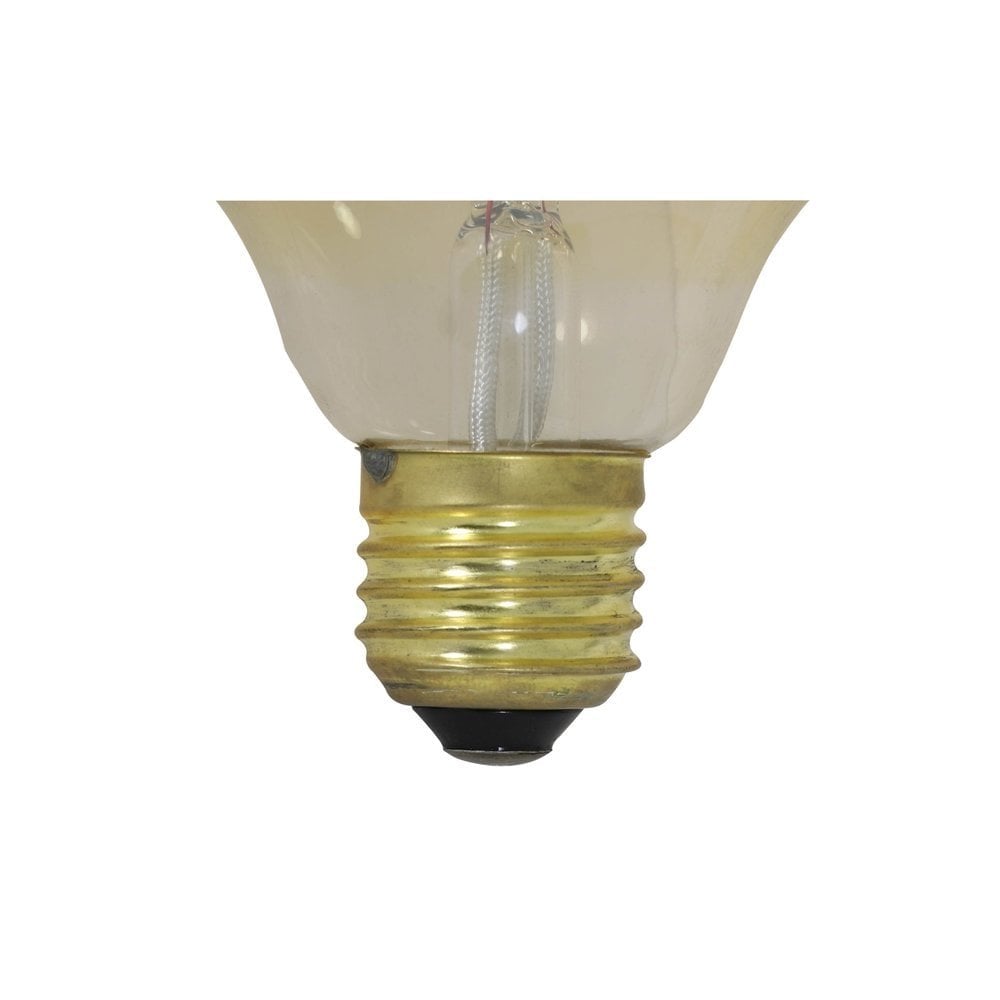 3W E27 LED Amber Diamond Style Light Bulb 10x11cm