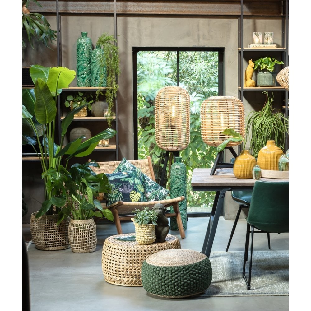 Floor Lamp 36x140cm Tabana Rattan Natural