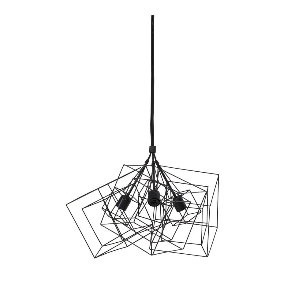 Hanging Lamp 3 Bulb 25x25x26cm Kubinka Matted Black