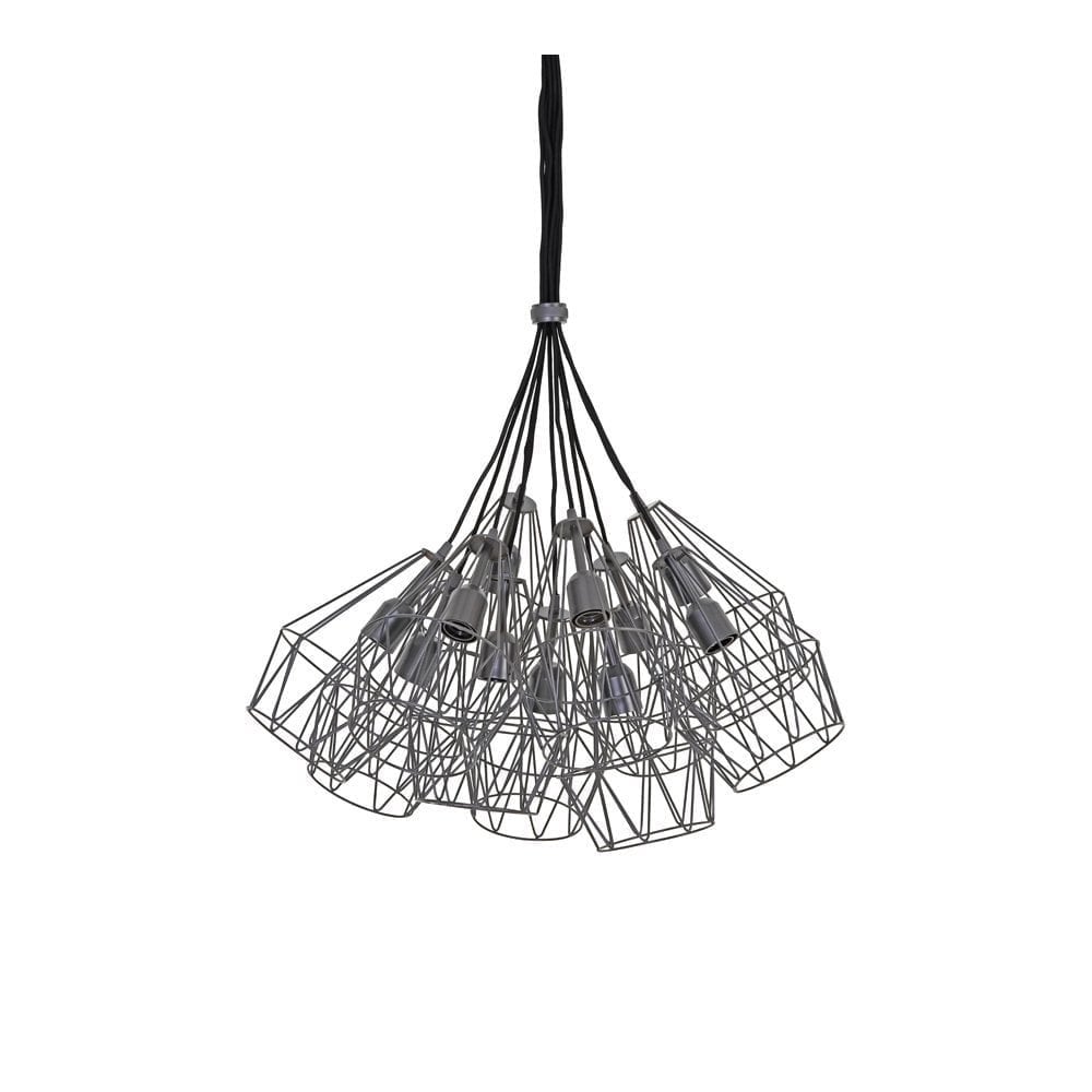 Hanging Lamp 20x33cm Kobaka Matted Pewter