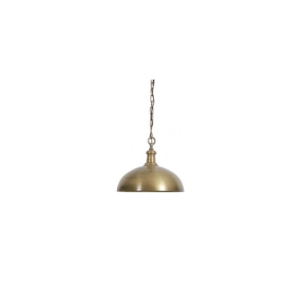 Raw Old Bronze Open Bowl Ceiling Light 50x41cm