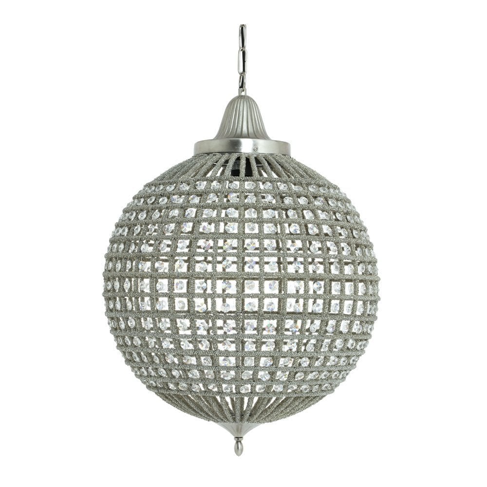 Hanging Lamp 47x65cm Cheyenne Nickel-Crystal