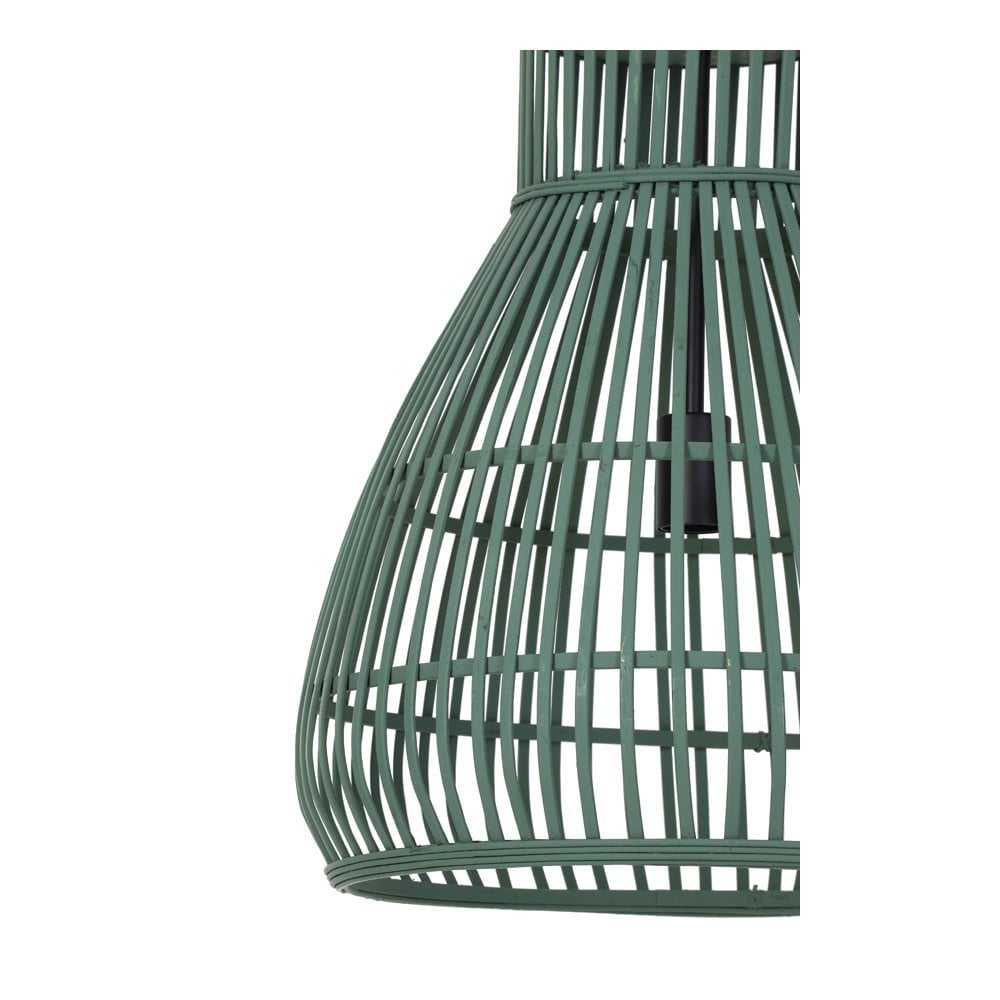 Hanging Lamp 46x51cm Timaka Rattan Green