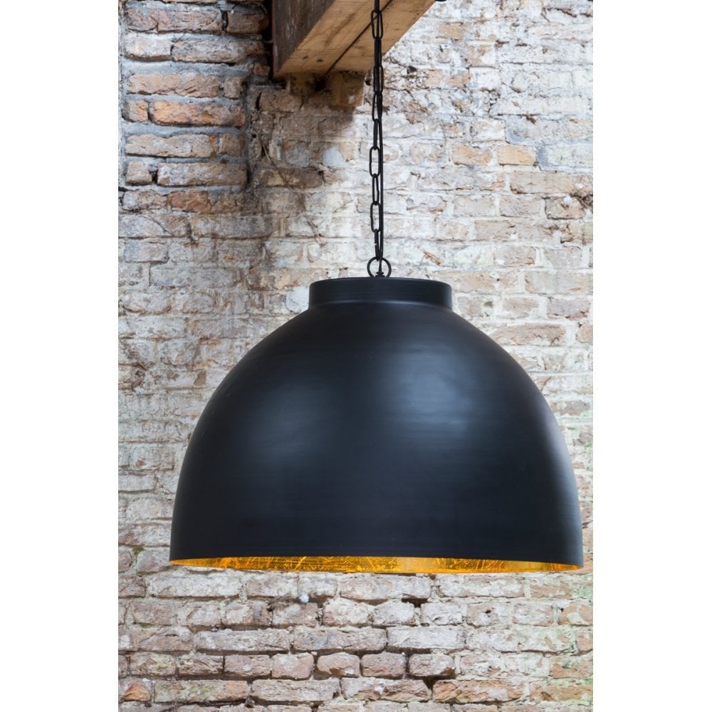 Kylie Designer Black and Gold Hanging Pendant Lamp