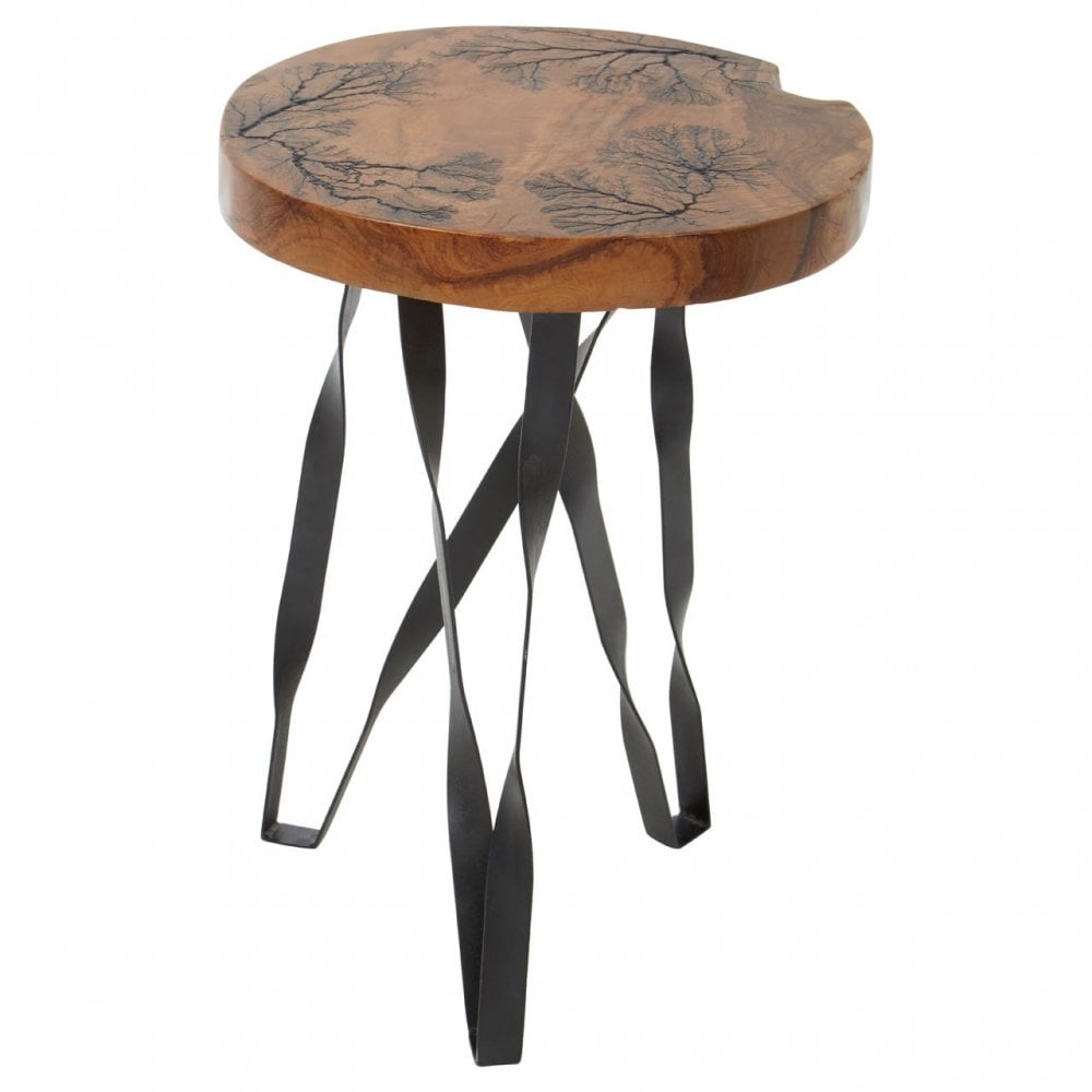 Surak Round Stool Brown