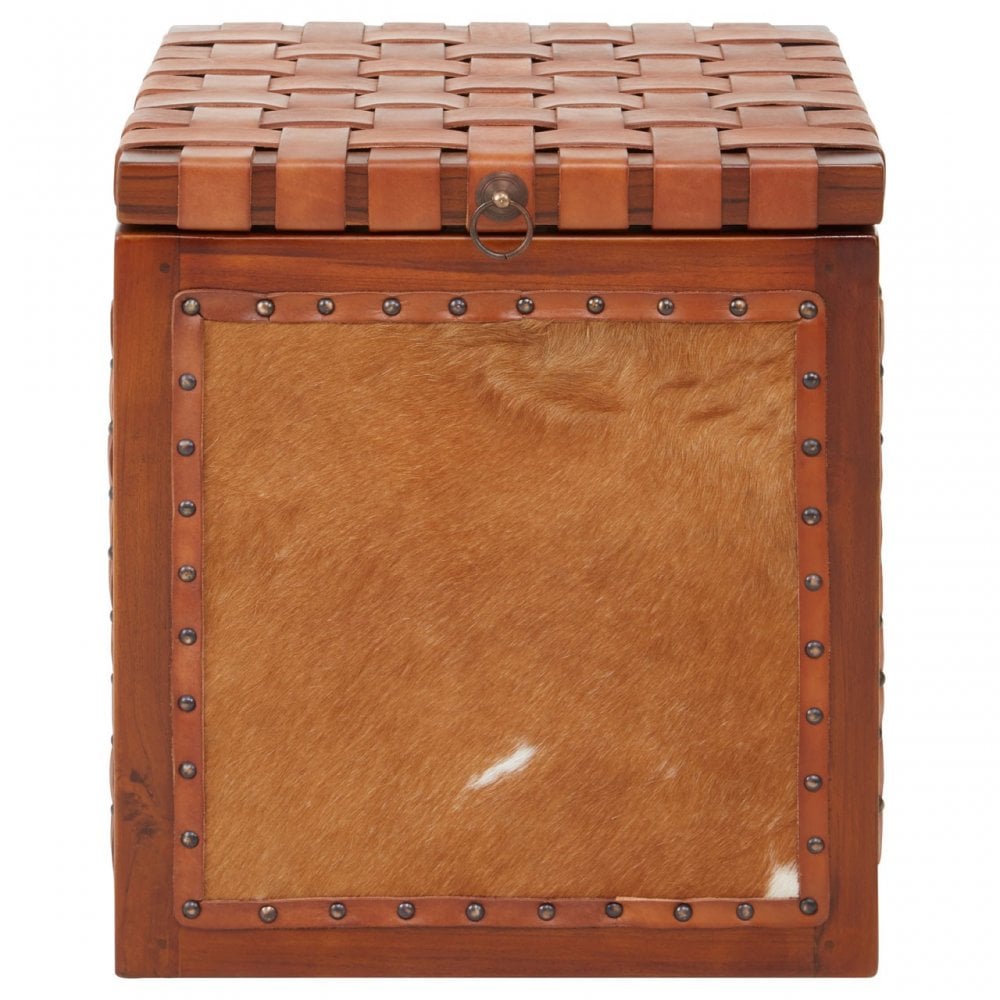 Kourtnai Storage Stool Brown