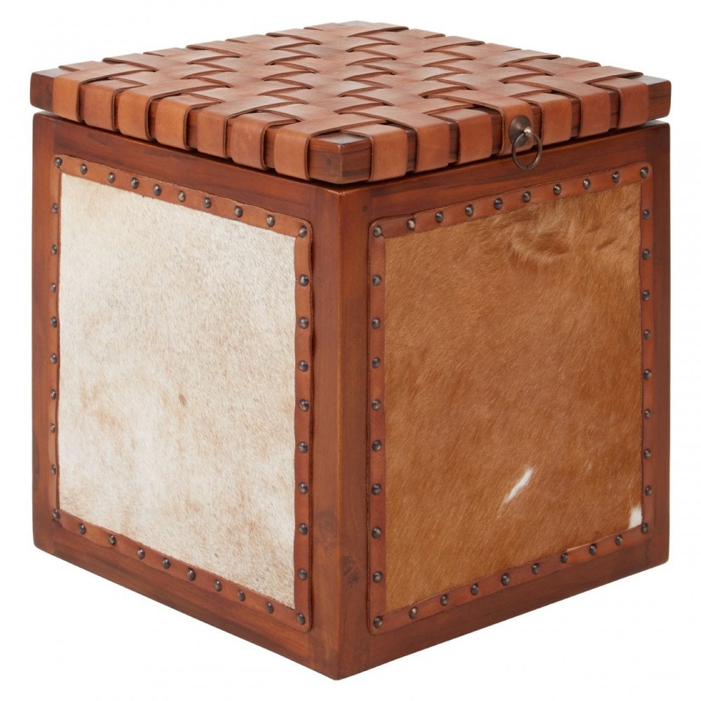 Kourtnai Storage Stool Brown