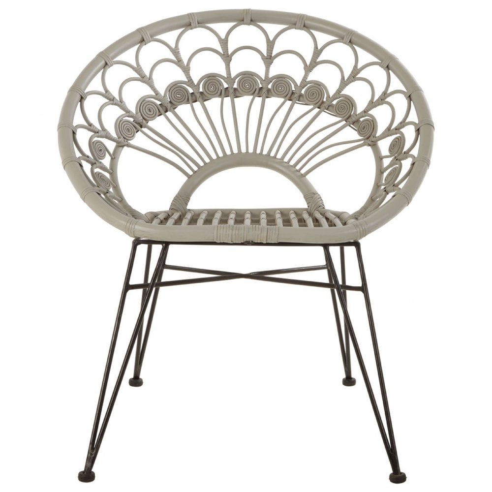 Manado Grey Rattan Chair Grey