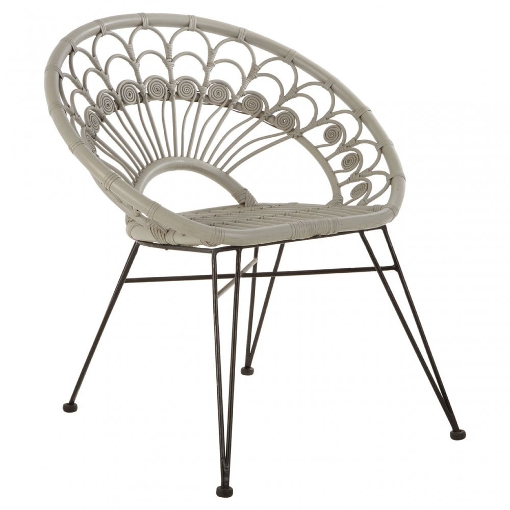 Manado Grey Rattan Chair Grey