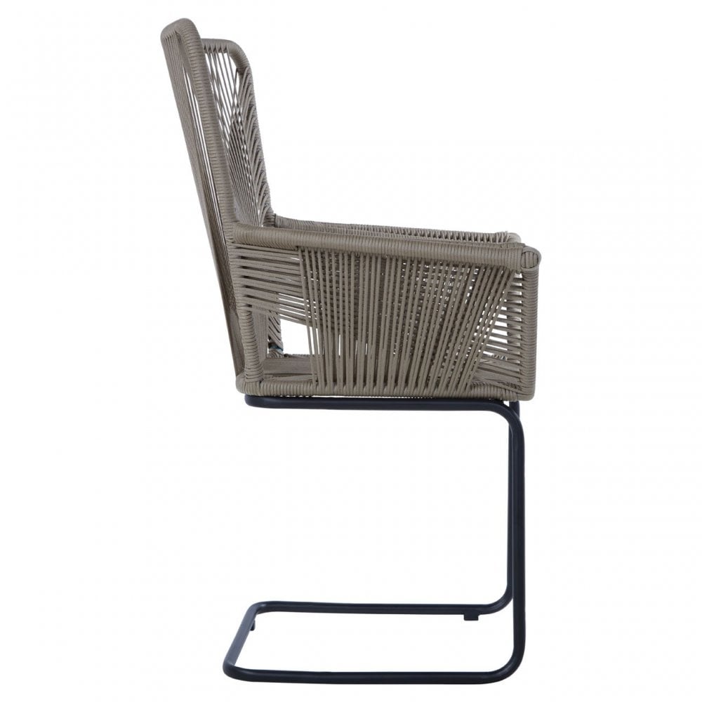 Manado Rattan Effect Chair Grey