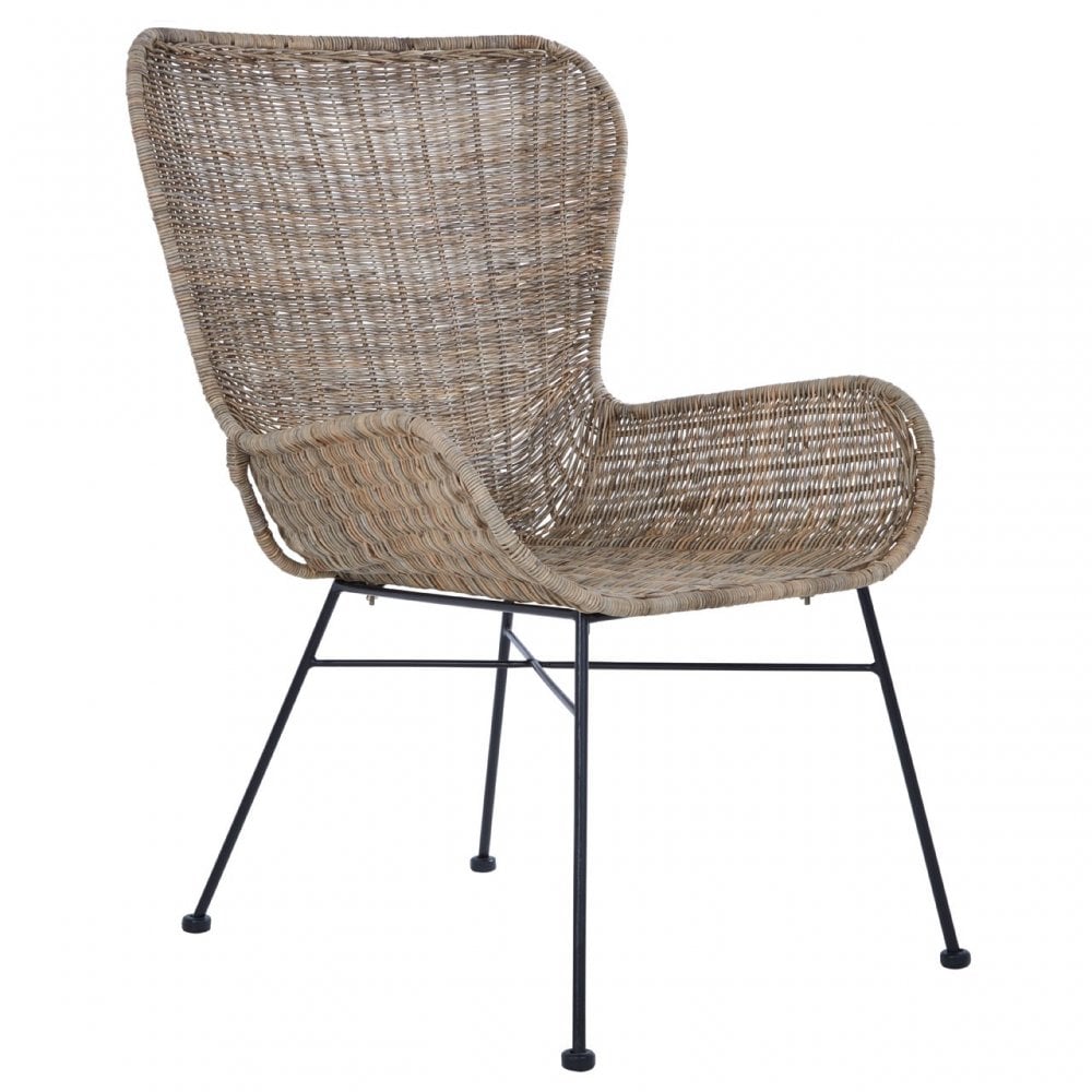 Manado Curved Design Chair Natural