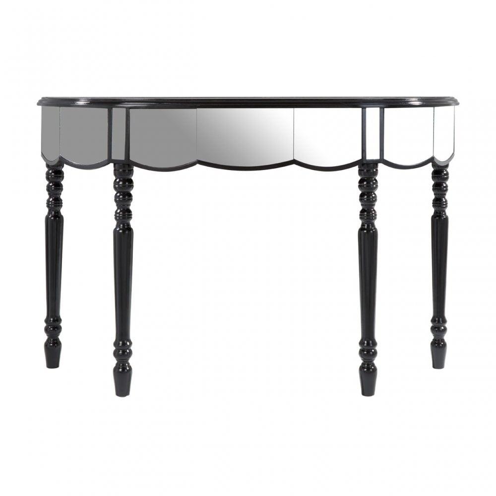 Tiffany Mirrored Console Table Silver