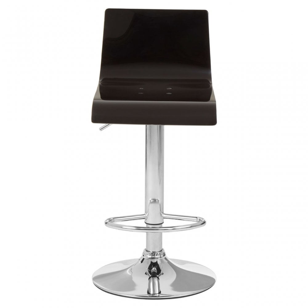 Baina Black Acrylic Bar Stool Black