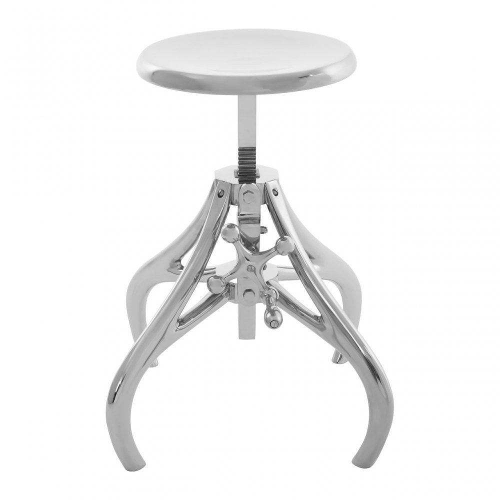 Maxi Crank Mechanism Stool Silver